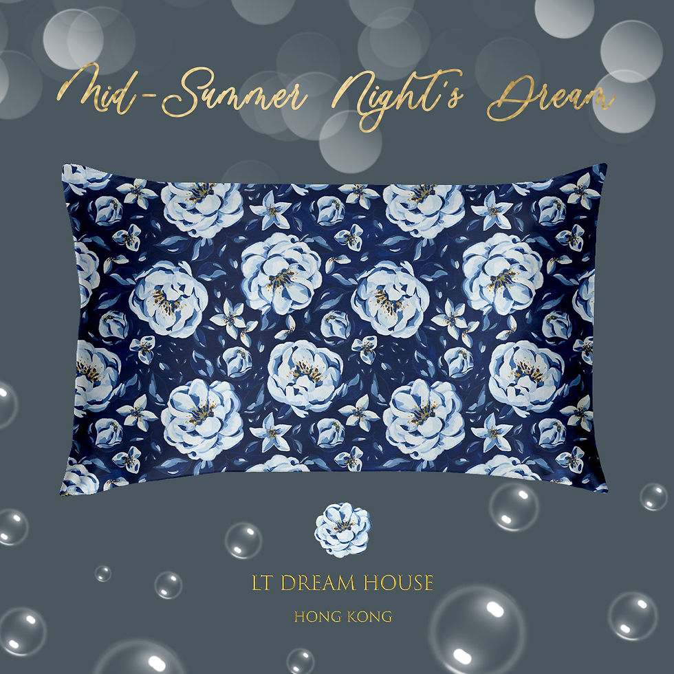 Thumbnail: Luxury Silk Pillowcase 100% Mulberry Silk 22mm Flower Midsummer Night Dream