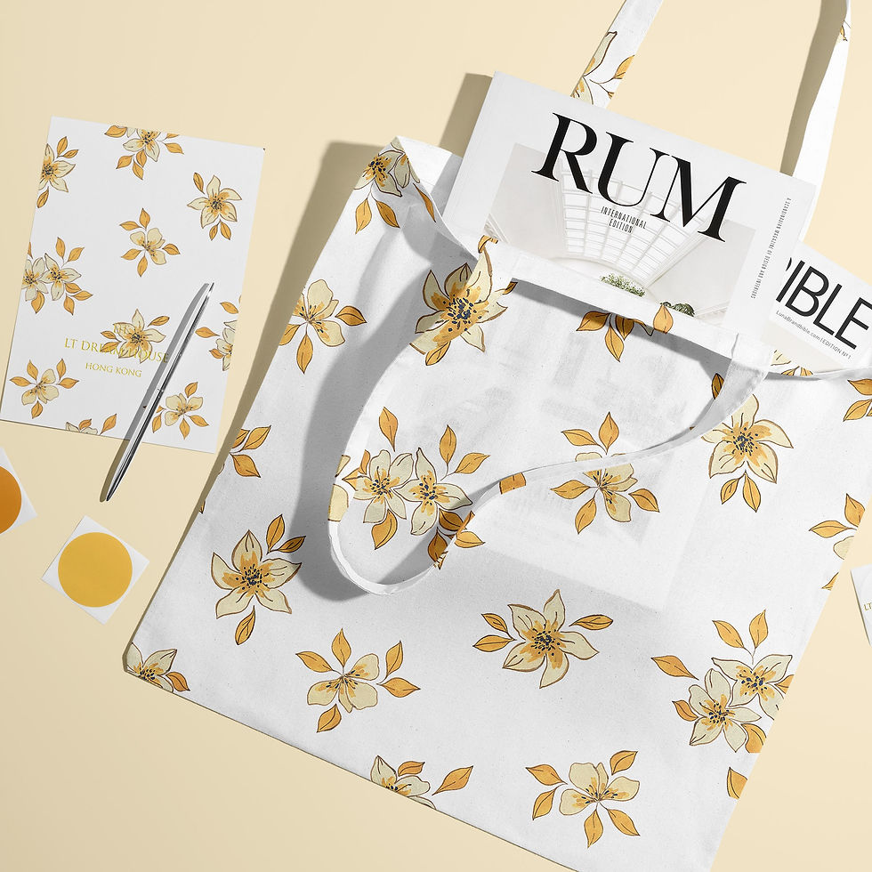 Thumbnail: The Primrose Tote Bag 100% Cotton Oxford Canvas