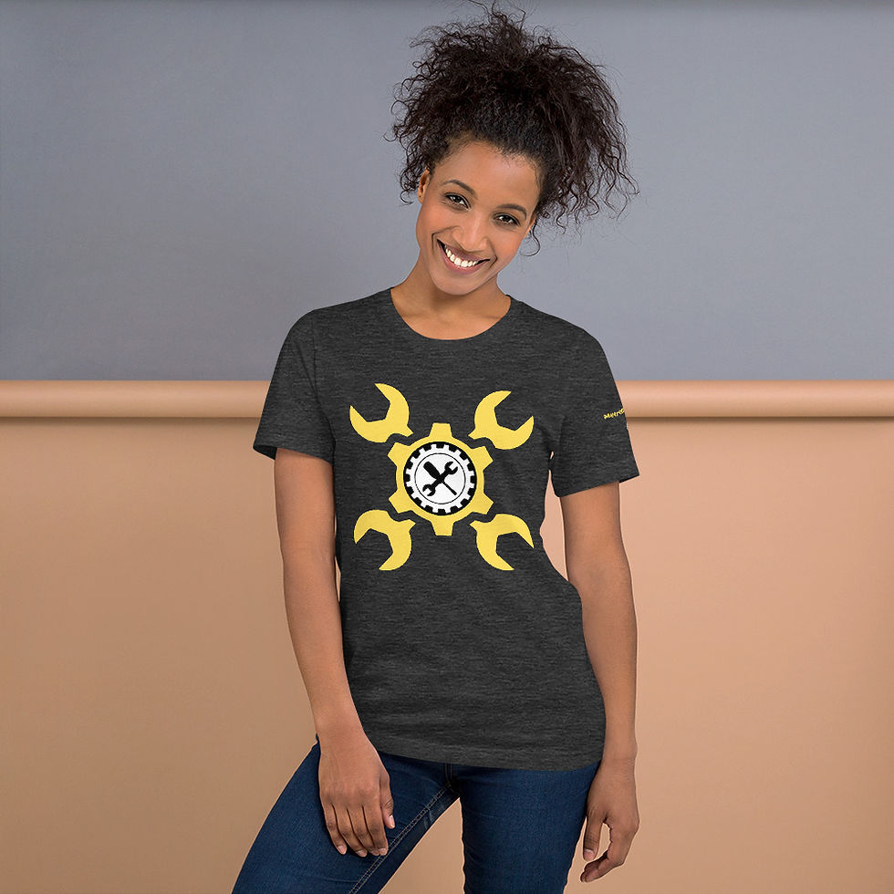 Miniatura: T-Shirt MetrOfficine, maglietta "Union", sleeve print "Gear"