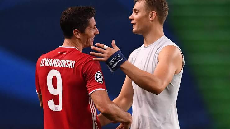 atacante Lewandowski e goleiro Neuer