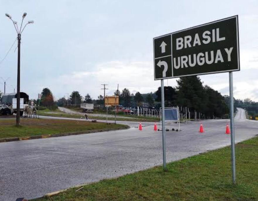fronteira brasil uruguai fechada