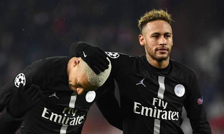 Neymar e Mbappé no PSG