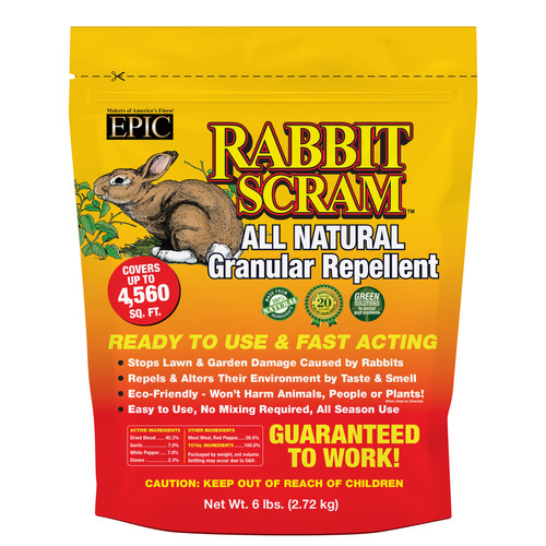 6pound BAG of Rabbit Scram granular rabbit repellent Shop EPIC