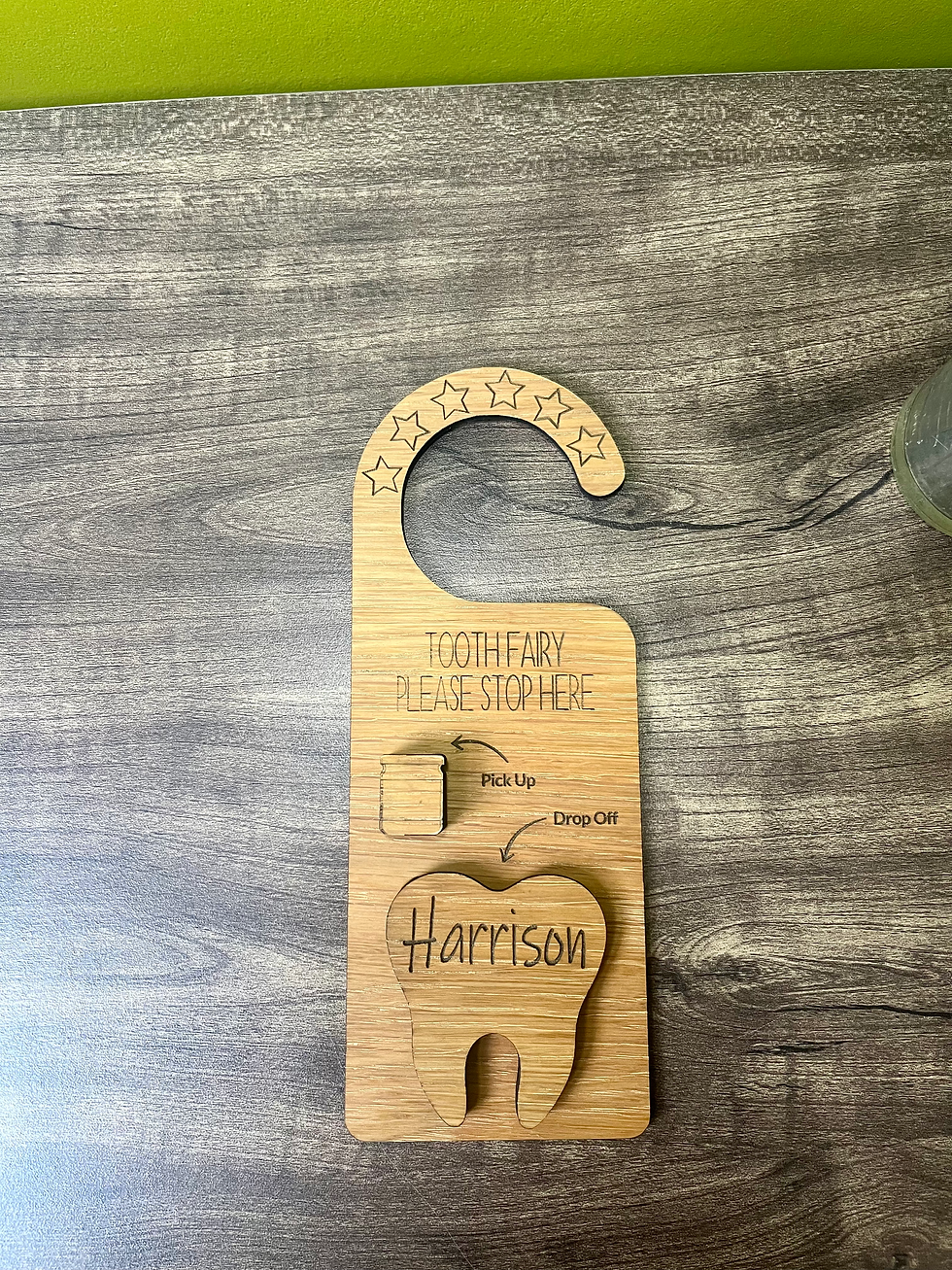Thumbnail: Tooth Fairy “Pick Up & Drop Off” Door Hanger