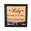 Thumbnail: Black box frame with laser engraved insert saying Pet's Name, then No longer by our side, forever in our hearts.  Featuring a laser cut space to place pet's collar