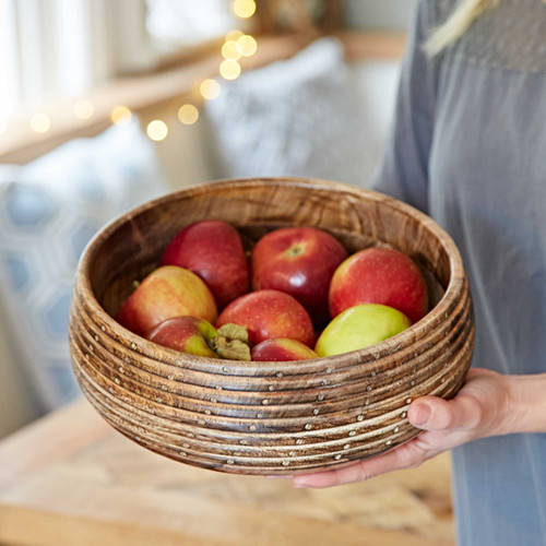 Natural carved wooden bowl | The Orch Shed