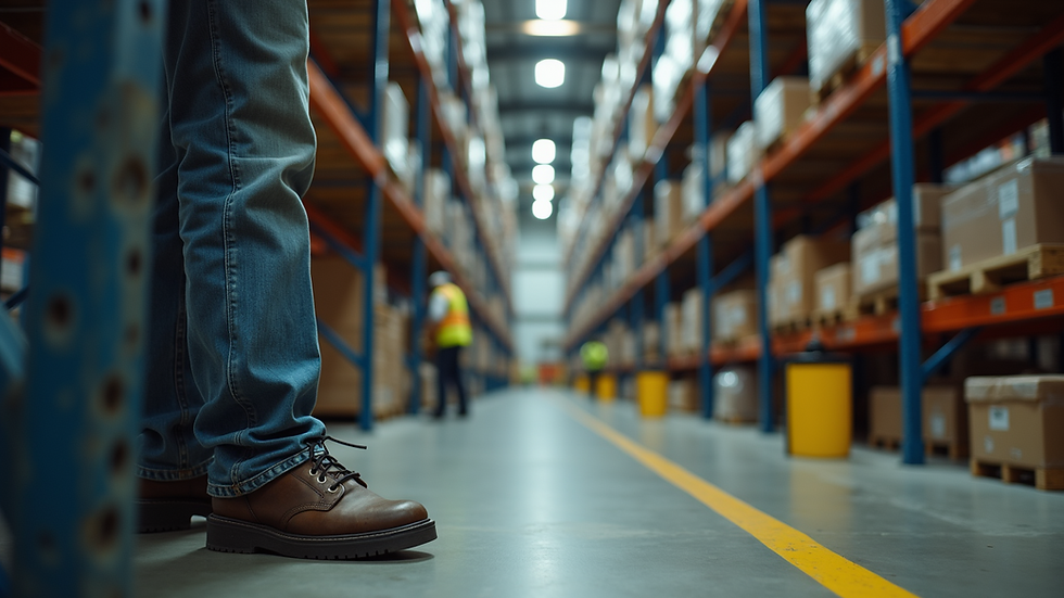 Eye-level view of a Kentucky workplace with safety equipment