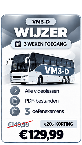 VM3-C bus theorie examen oefenen