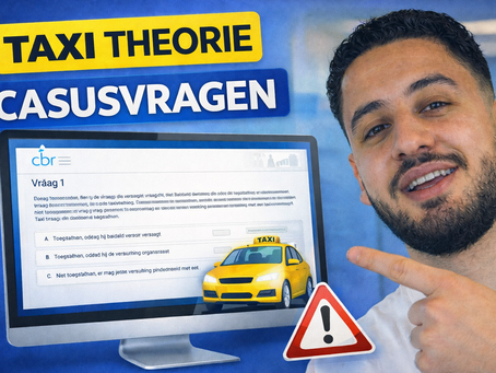 Taxi theorie-examen: casusvragen