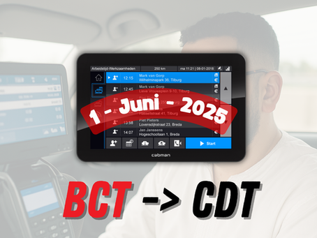 CDT vervangt BCT: Wat taxichauffeurs moeten weten vanaf 1 juli 2025