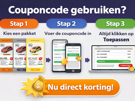 Hoe gebruik je een couponcode bij RijHetWijst?