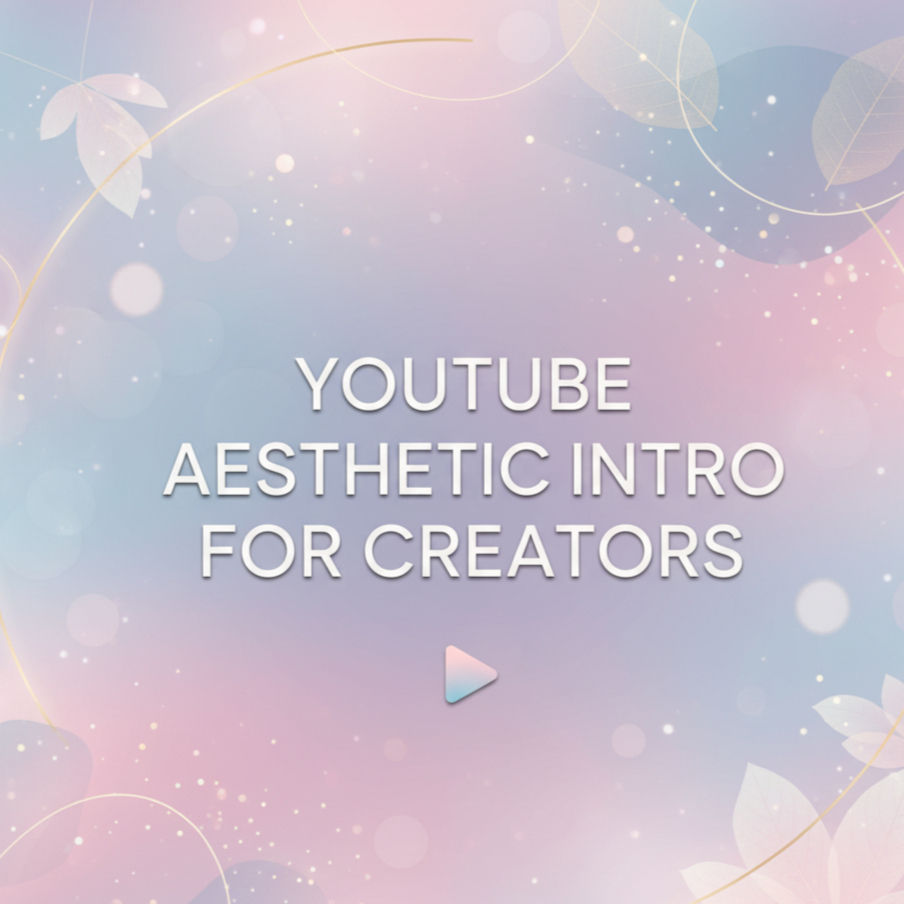 Youtube Aesthetic Intro for Creators