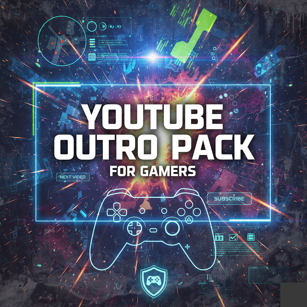 Youtube Outro Pack for Gamers