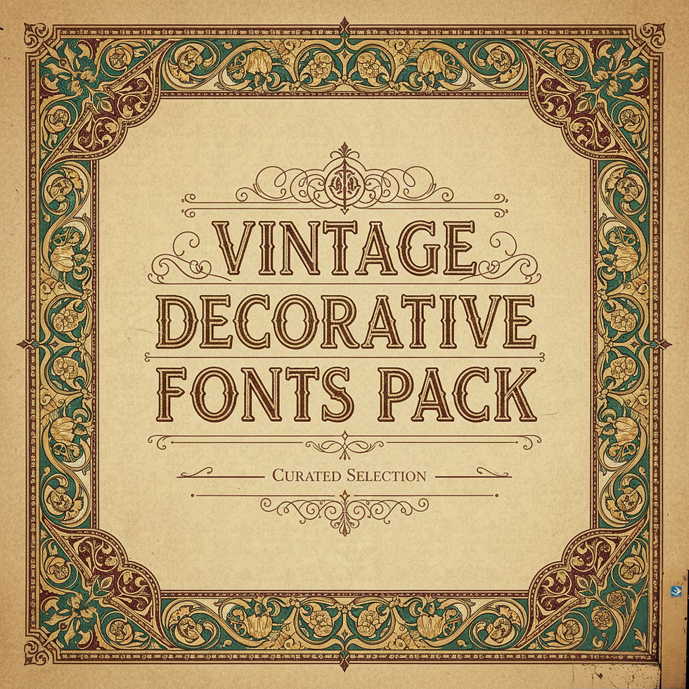 Vintage Decorative Fonts Pack