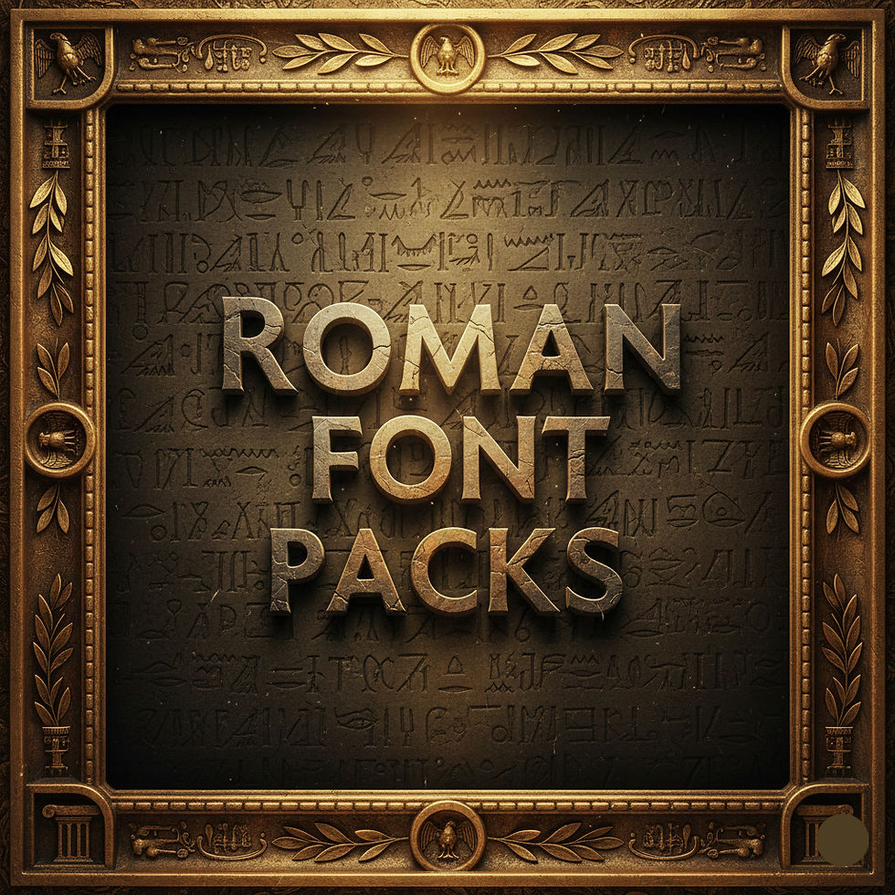 Roman Font Packs