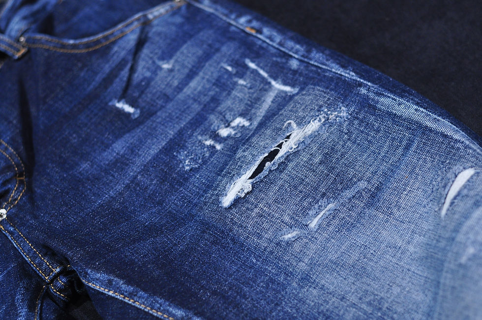 Thumbnail: Slim Fit Lacivert/Mavi Logolu Jean Pantolon