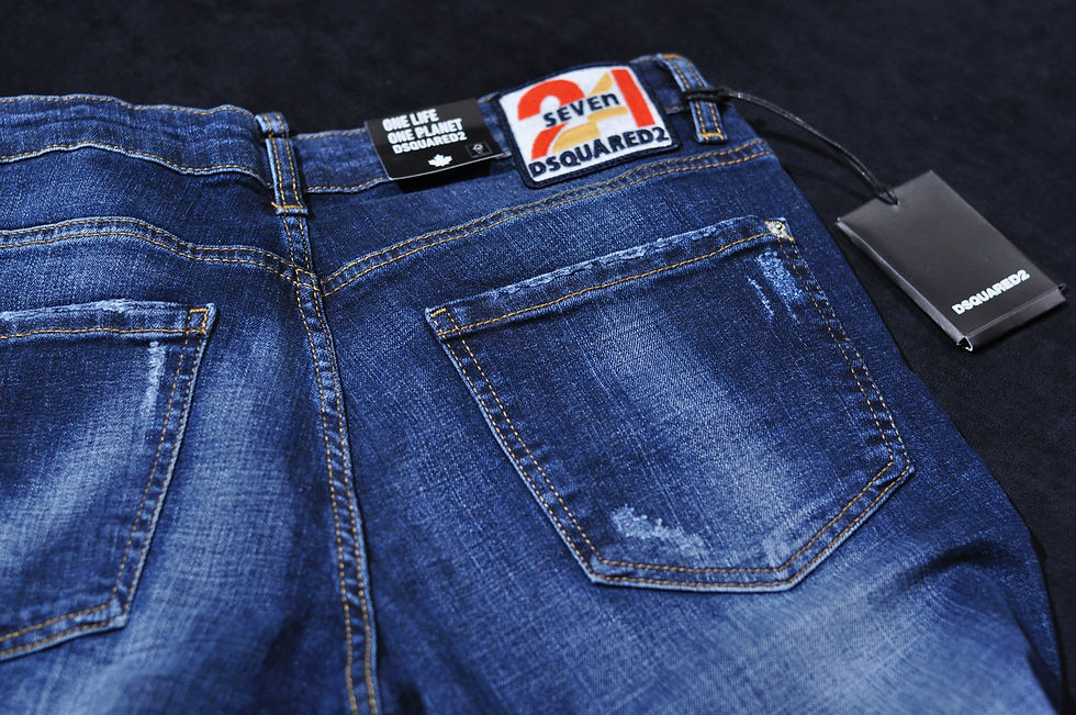 Küçük resim: Slim Fit Lacivert Jean Pantolon