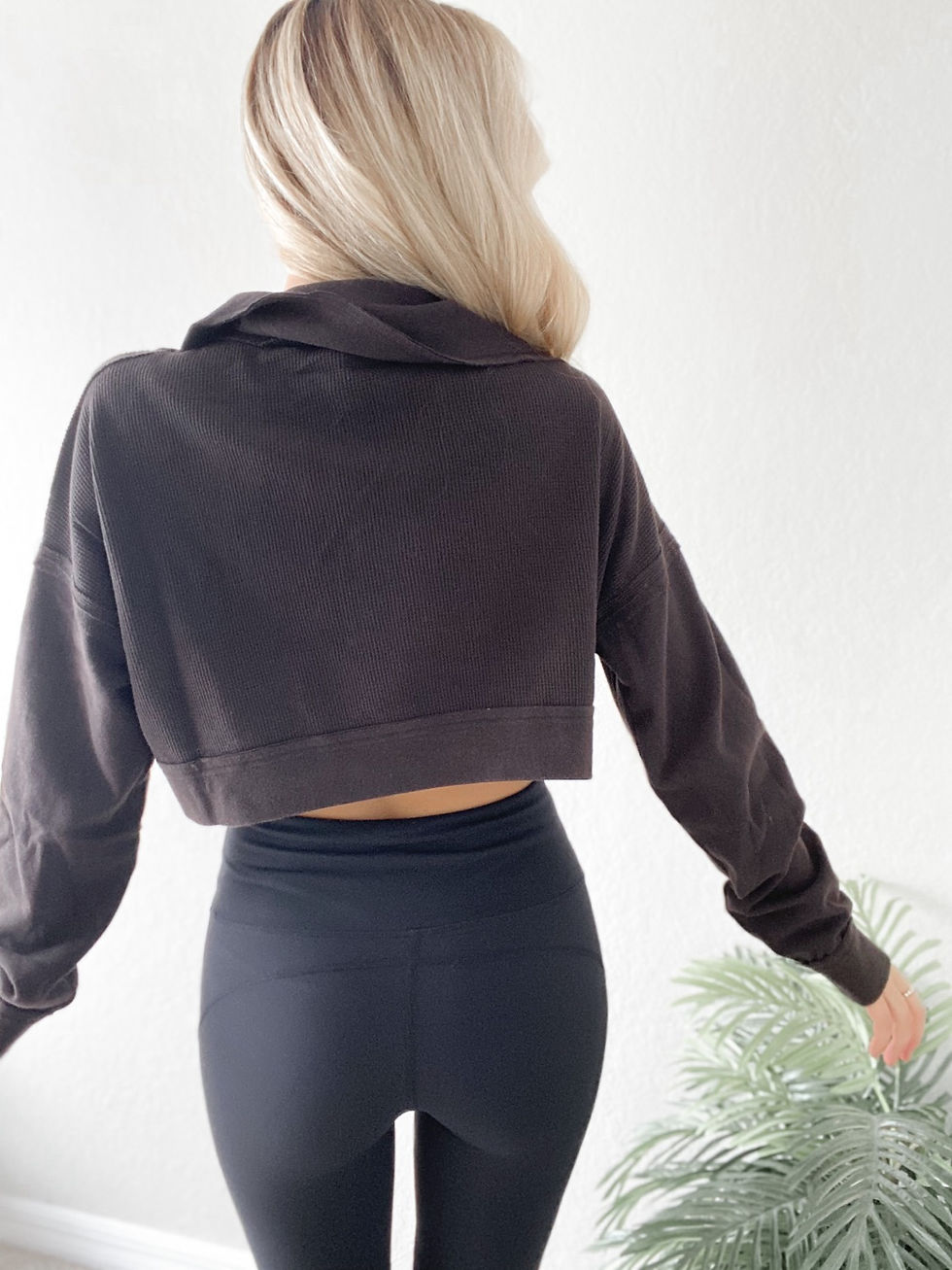 Thumbnail: Take A Hike Pullover- Chocolate