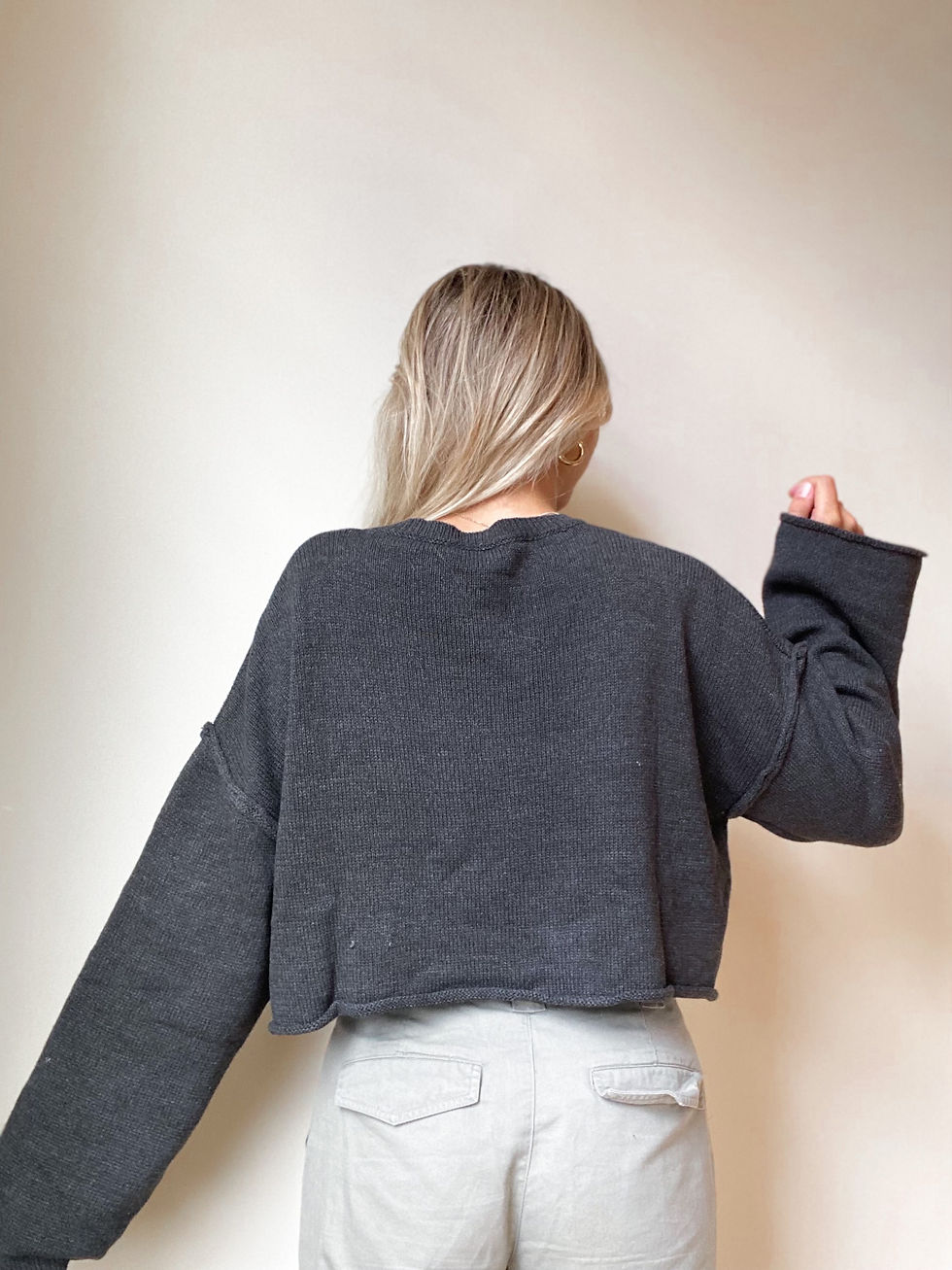 Thumbnail: Love Letter Sweater- Grey