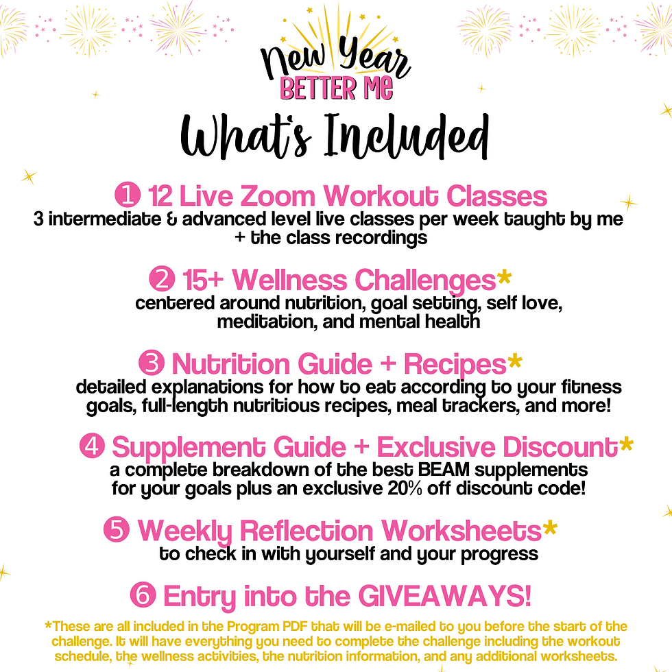Thumbnail: New Year Better Me Challenge Registration - Intermediate+ Level