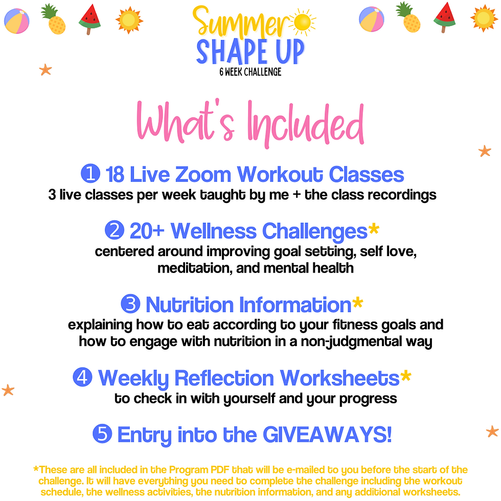 Thumbnail: Summer Shape Up Challenge Registration