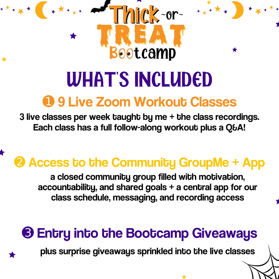 Thumbnail: Thick or Treat Bootcamp Registration