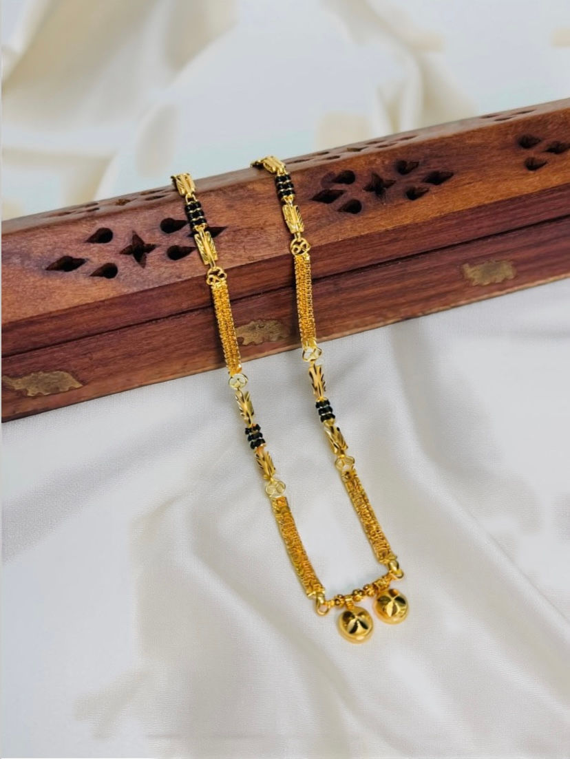 Short Mangalsutra 24k Gold Plated - 15