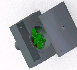 Exploded view of the water pump
