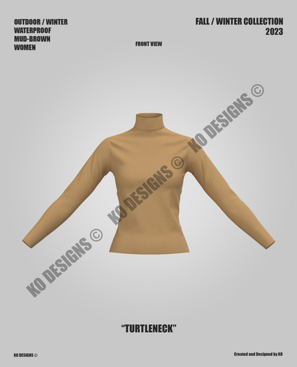 FRONT_TURTLENECK MUD BROWN