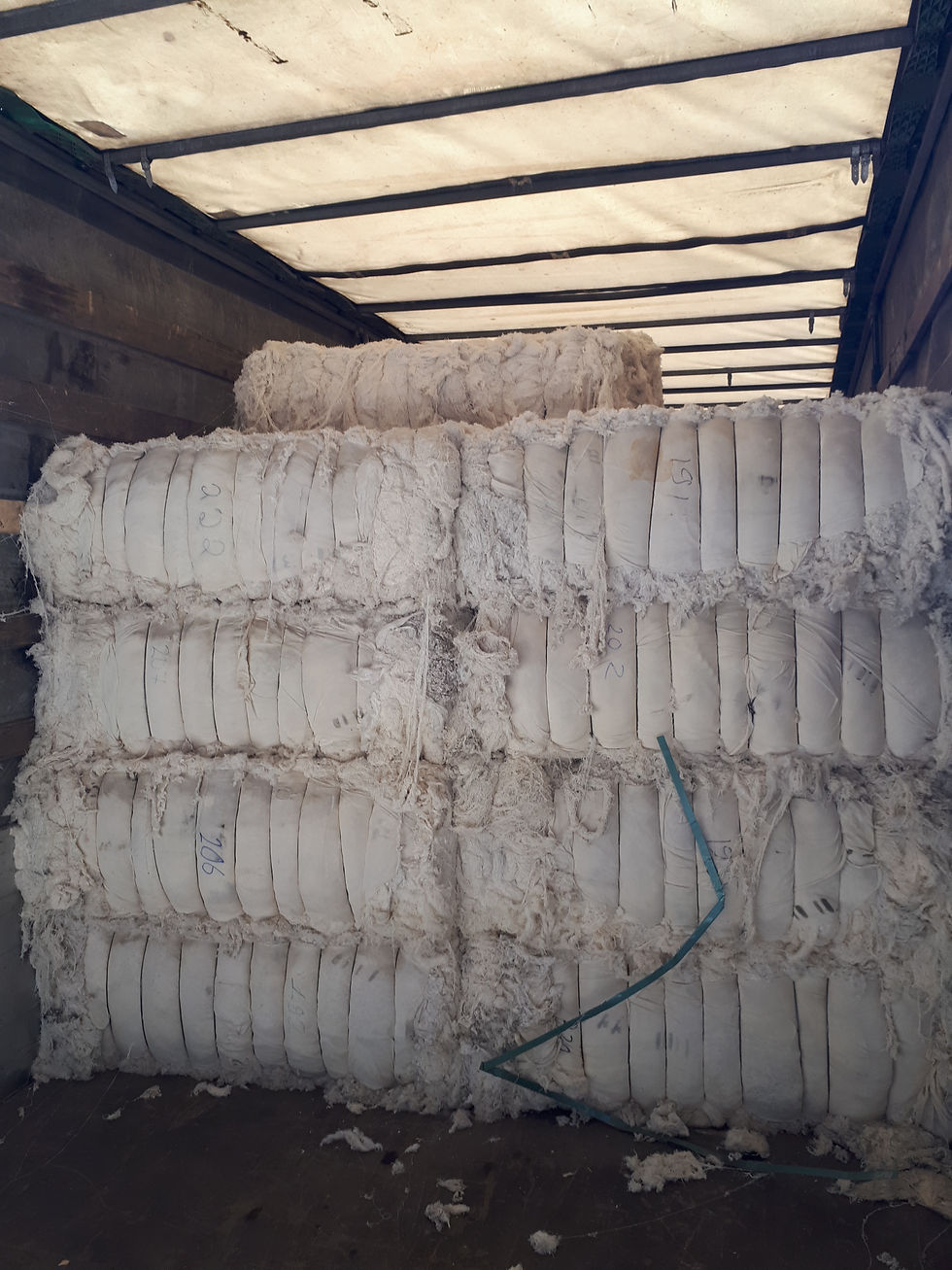 COTTON YARN WASTES RING SPUN