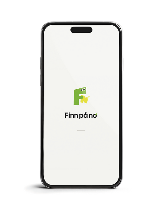 Mobiltelefon som viser appen "Finn på no'".