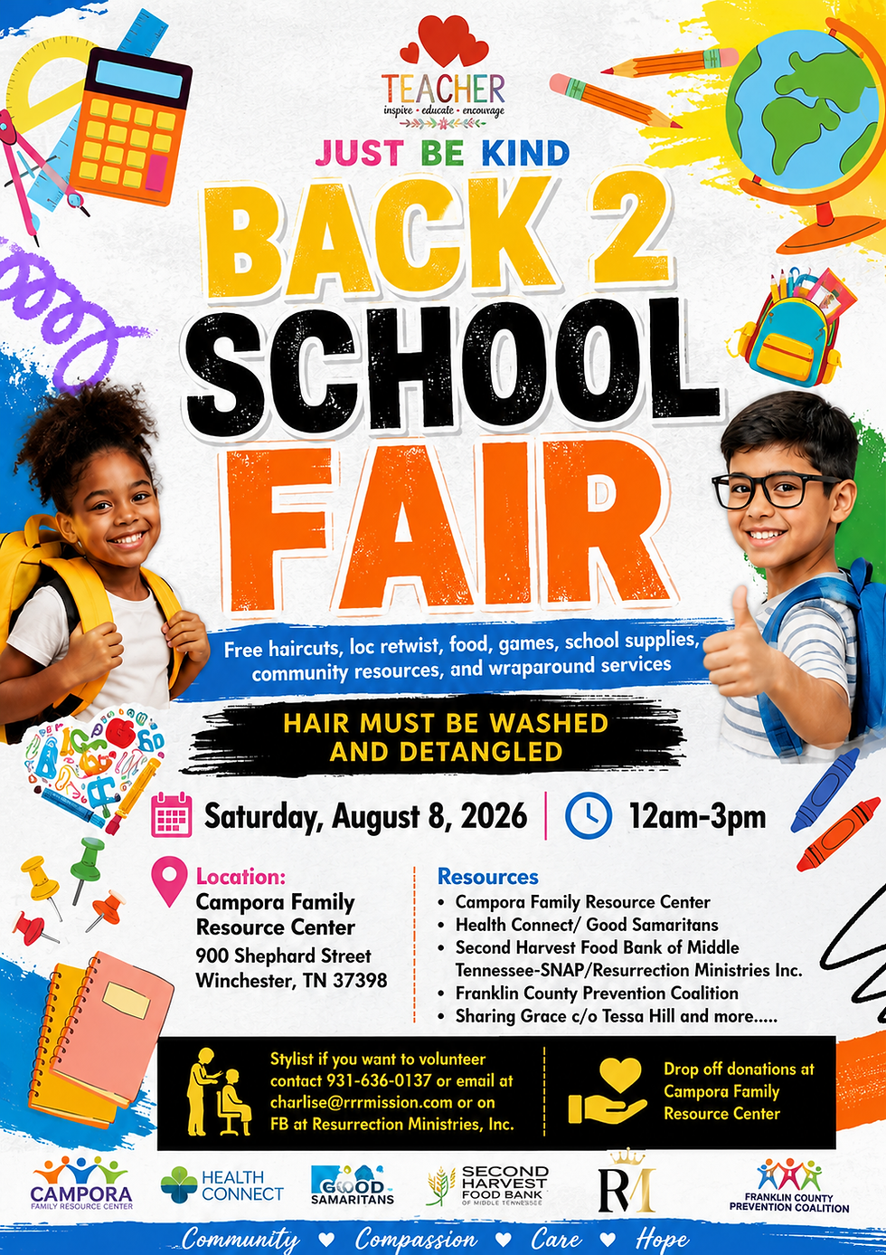 Just B Kind Back 2 School Resource Fair
