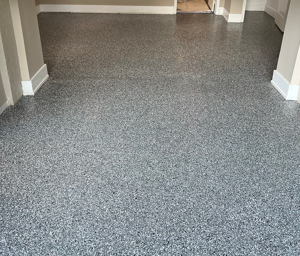 Epoxy flake floors by Reyden Stone Care