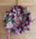 A completed rag wreath kit