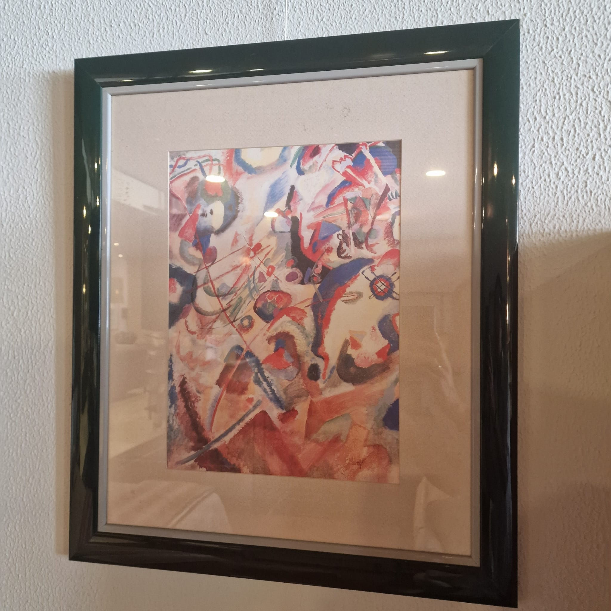 Quadro c/ moldura verde