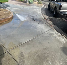 Commercial sidewalk and storefront walkway pressure washing to remove dirt and slip hazards in Inglewood, CA.