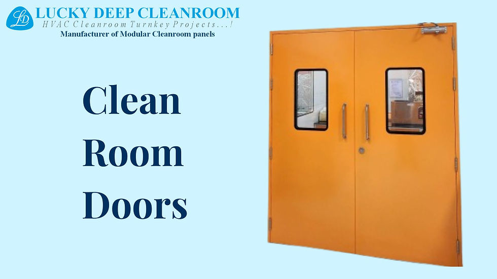 When it comes to creating controlled environments for industries like pharmaceuticals, biotechnology, electronics, and healthcare, every detail counts. One of the most crucial elements in maintaining sterility, safety, and functionality is the clean room door. High-quality clean room doors manufacturers play a vital role in designing and supplying doors that not only meet strict regulatory standards but also enhance the efficiency of cleanroom operations.