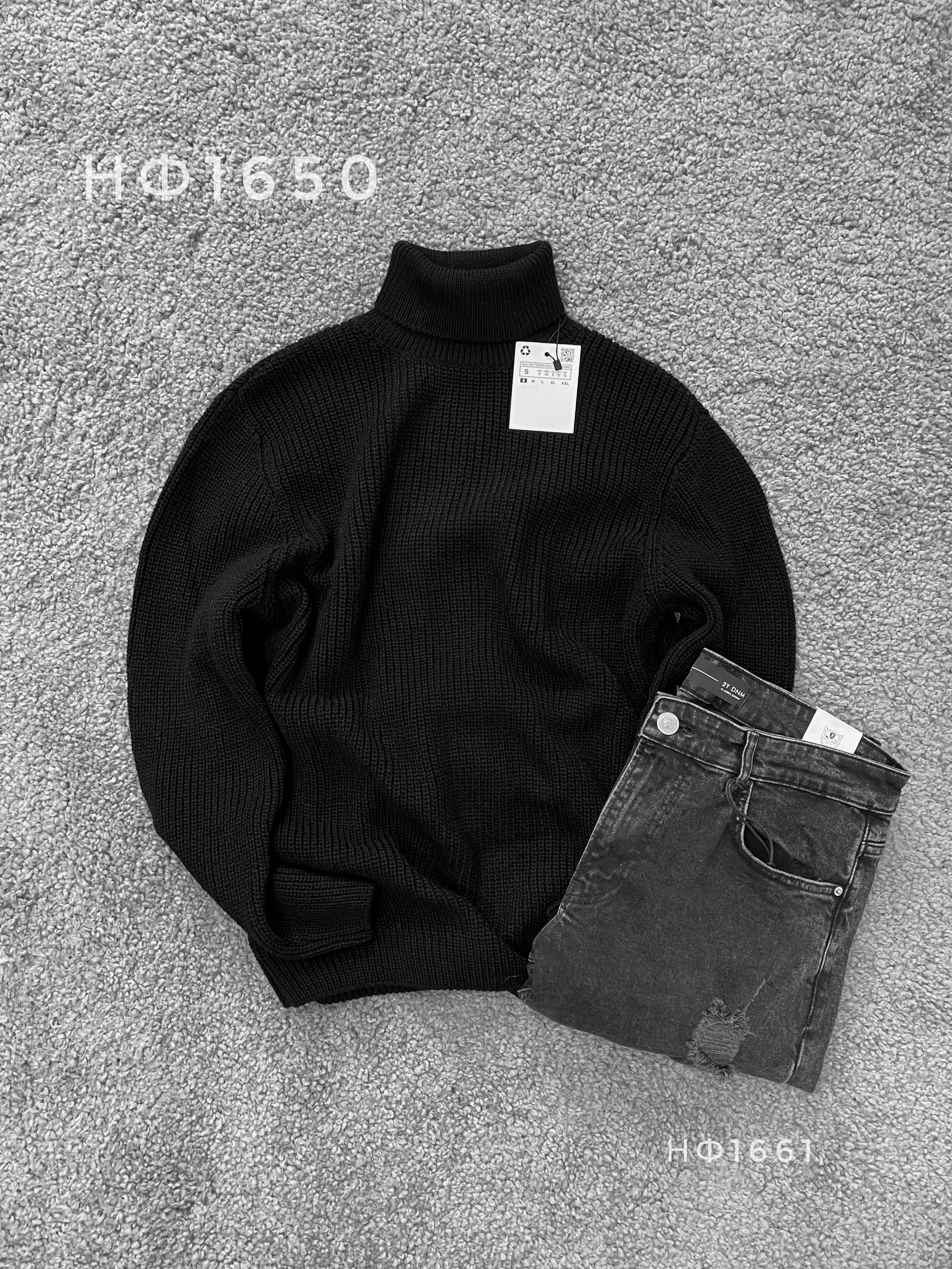 Свитер черный НФ1650