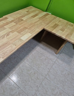 Solid Wood Fixed Height Desk | Made in SG | My-Desk.Co