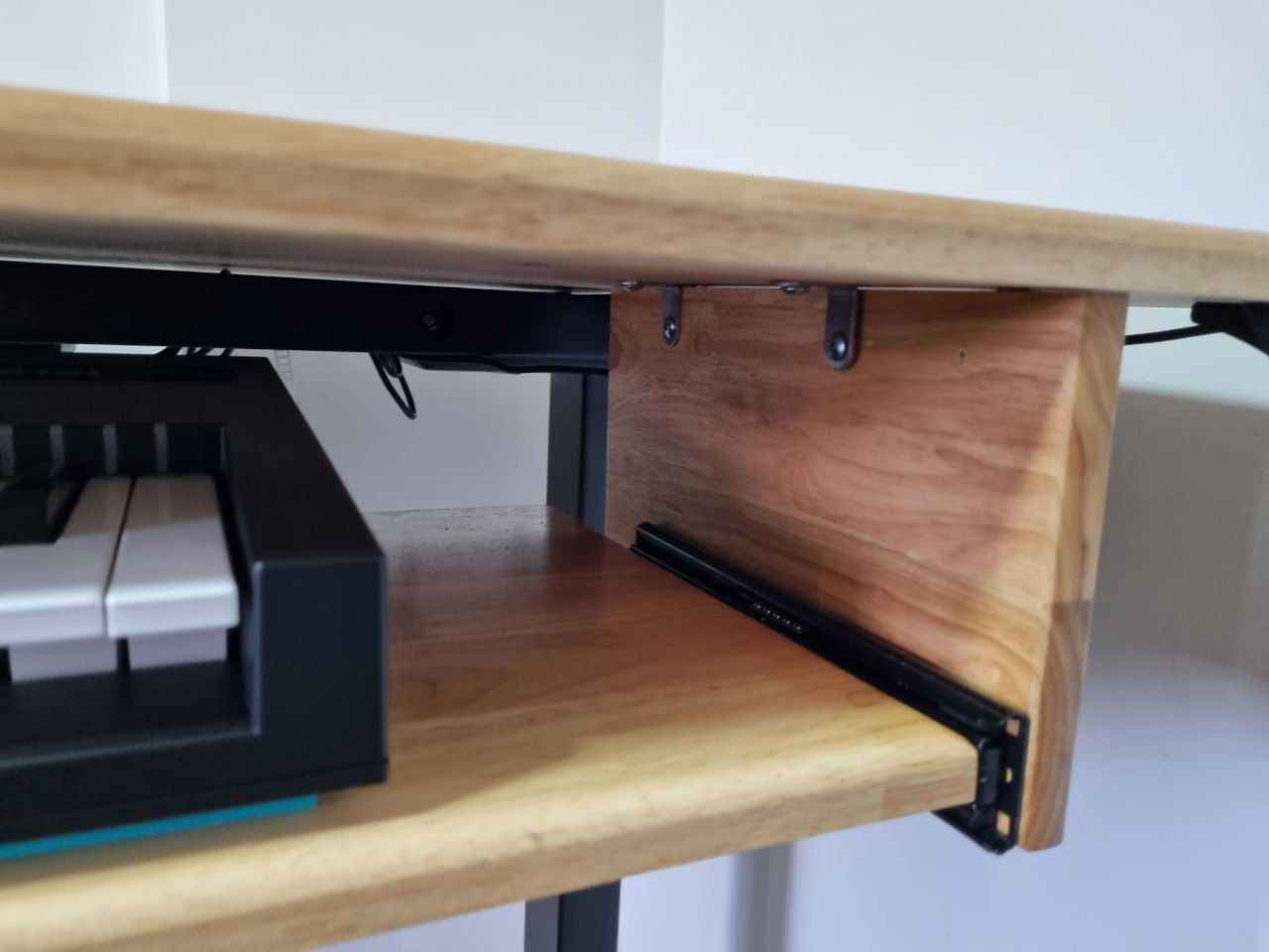 Closeup of Piano Pullout Tray