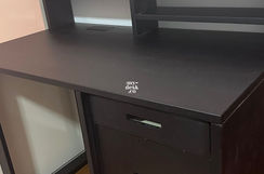 Custom Solid Wood Fixed Height VanityDesk, Made in Singapore