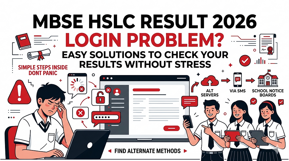 MBSE HSLC Result 2026 Login Problem