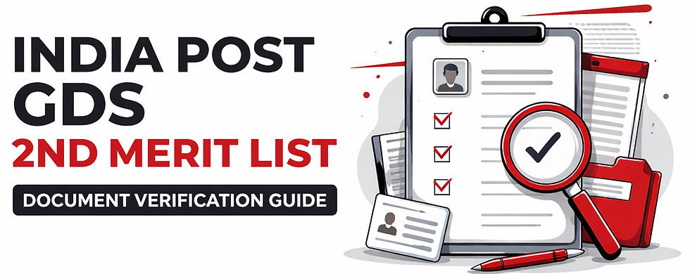 GDS 2nd Merit List 2026 Document Verification