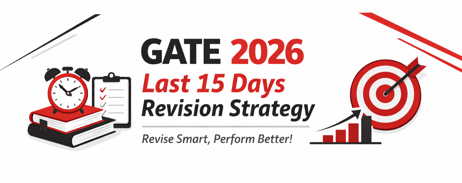 GATE 2026 Last 15 Days Revision Strategy: Day-by-Day Plan to Maximize Score