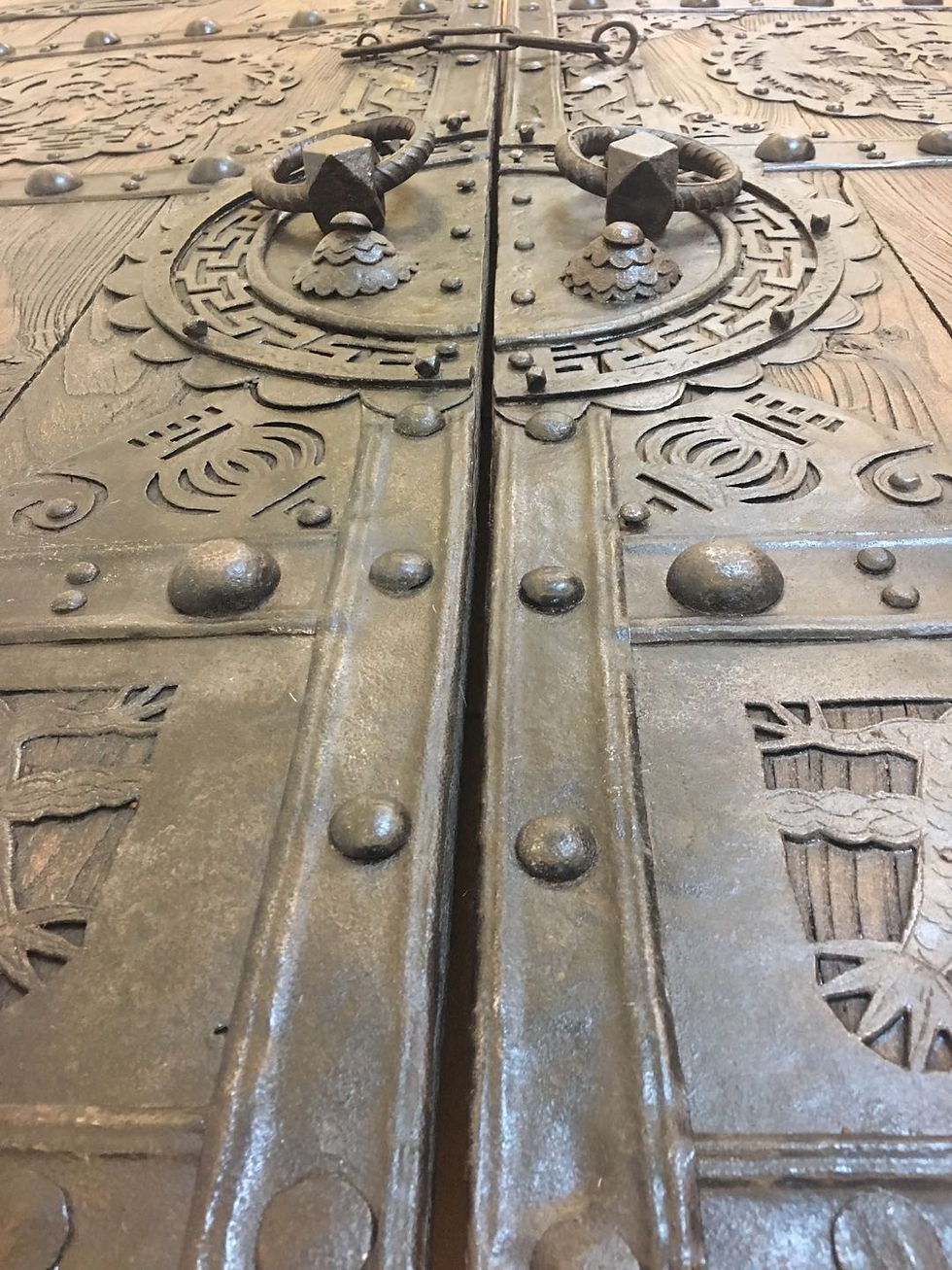 Thumbnail: 中国家门 - Engineered Antique Door Dining Table