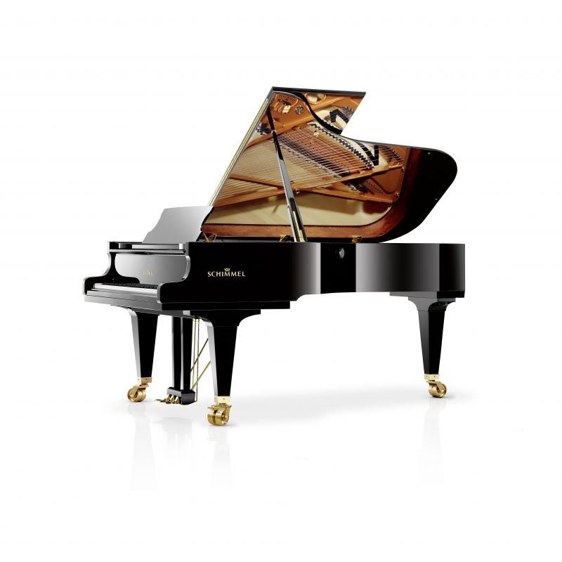 Schimmel K175T Grand Piano in a polished black case