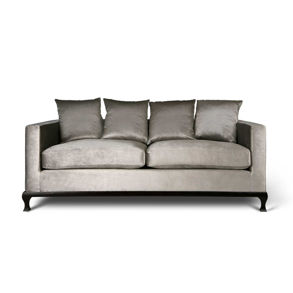 Signature Sofa - A luxurious three seater sofa upholstered in velvet.