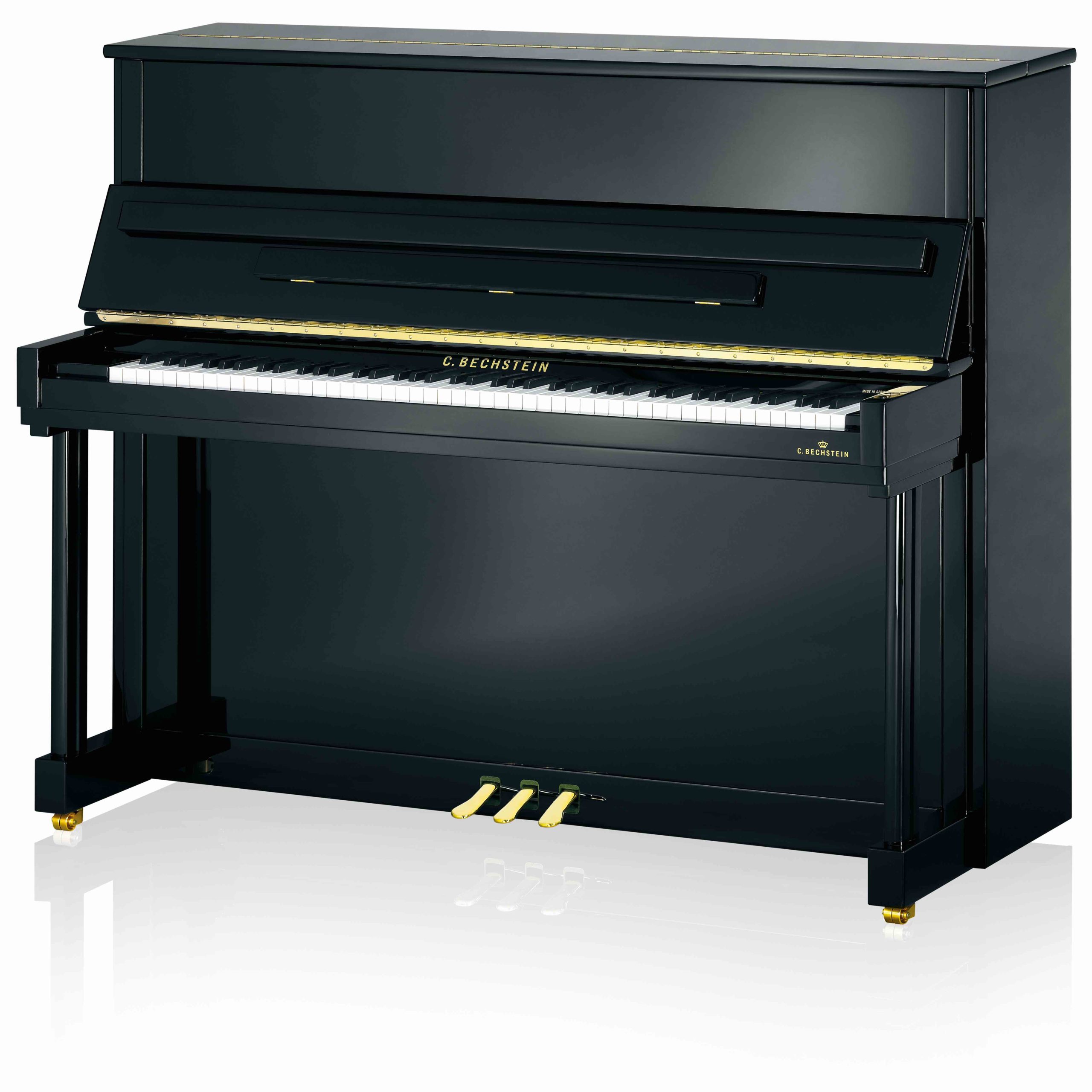 C Bechstein classic 124 Black Upright Piano For Sale