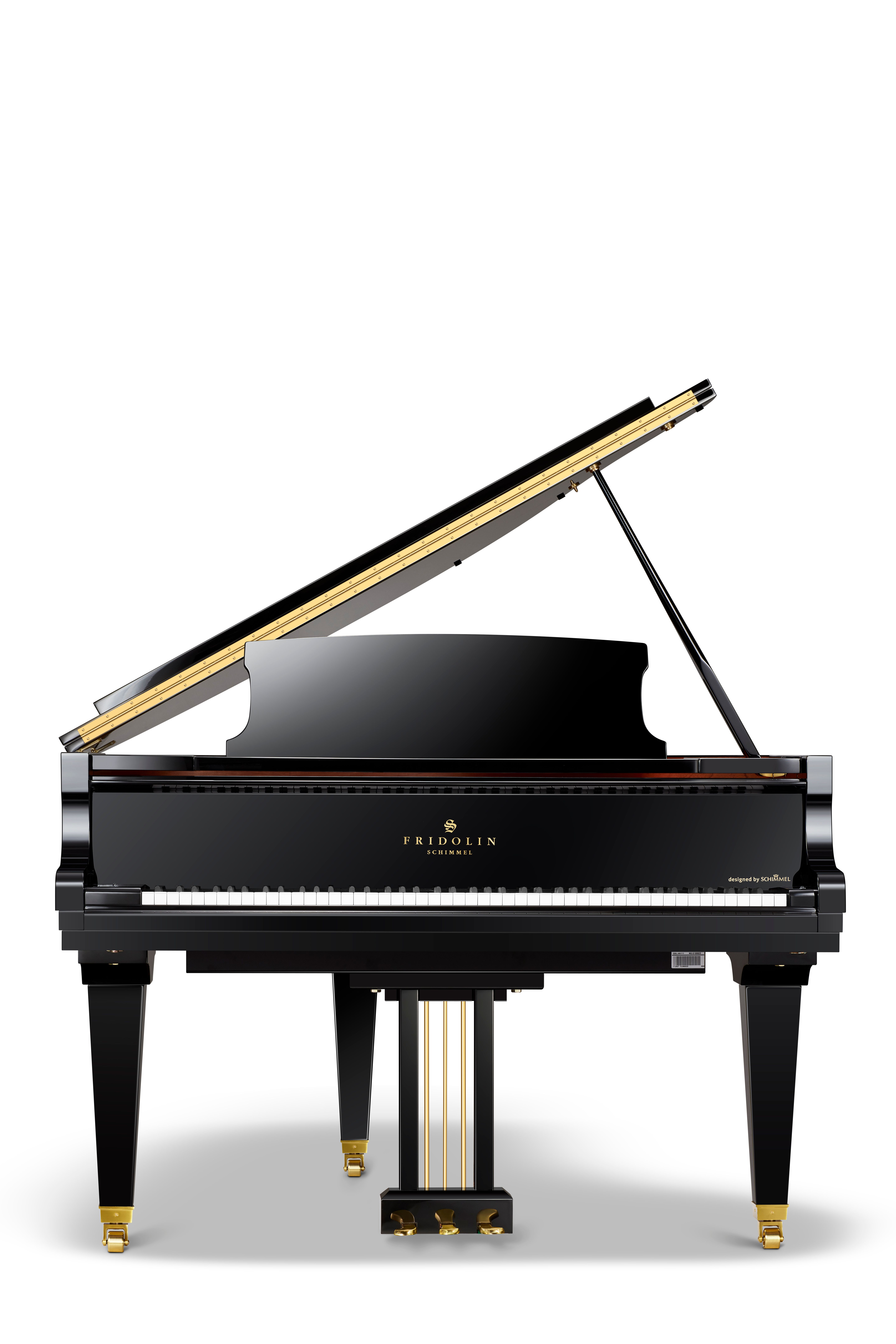 Fridolin Schimmel F156 Baby Grand Piano in a polished black case