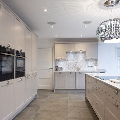 Contemporary Shaker Style Kitchen with Neutral Grey Finish by MAS Collection, image 2